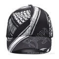 100% polyester zwarte honkbalpet